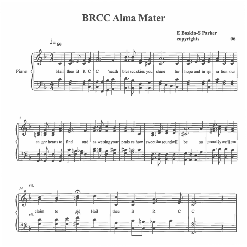 alma mater sheet music