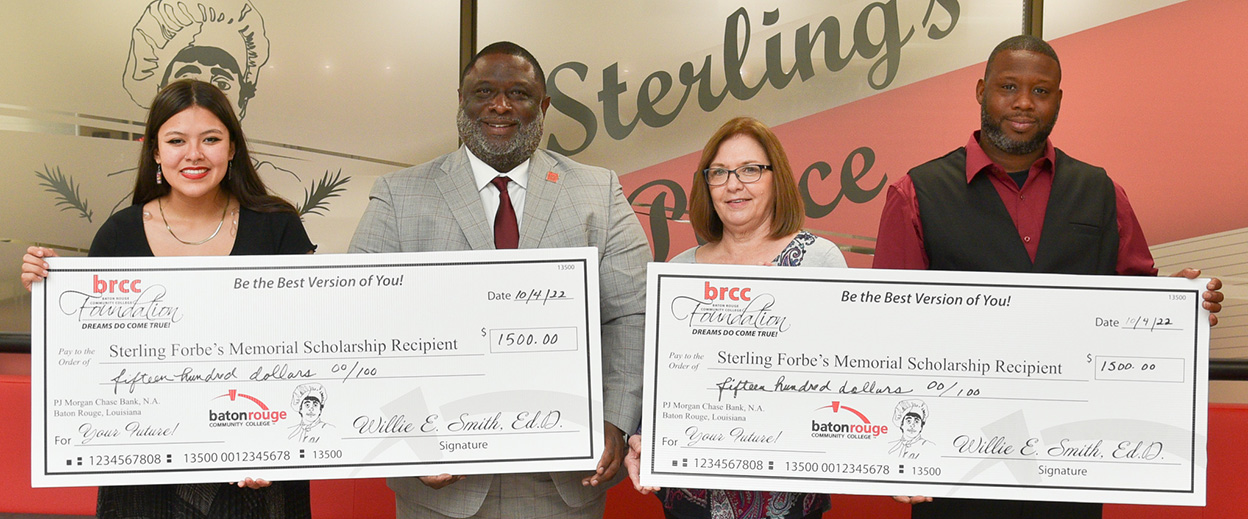 Two BRCC Students receive the Sterling Forbes Endowed Scholarship Award for Culinary Achievements