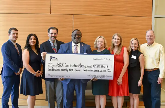 Baton Rouge Community College's Construction Management Program Receives Generous Donation from State Licensing Board for Contractors